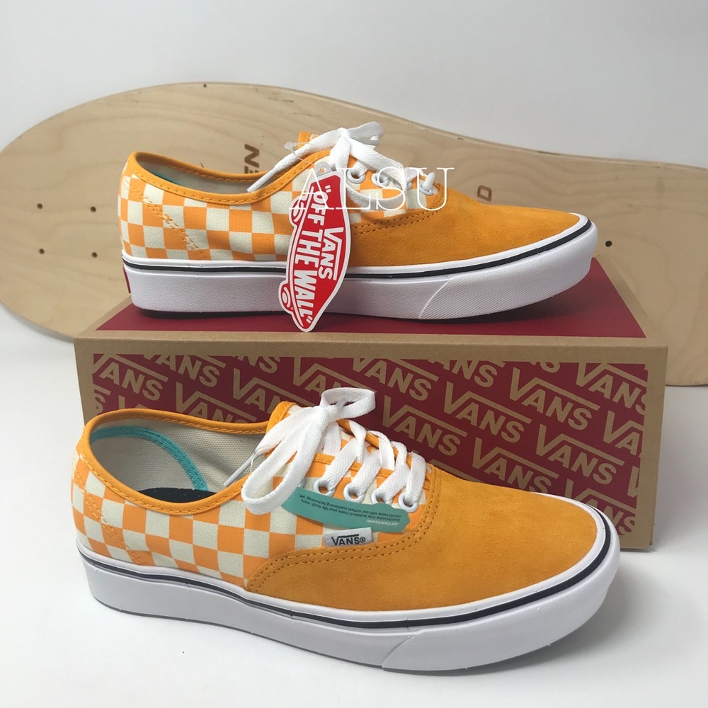 VANS Comfycush Authentic Checker Zinnia Yellow W - Picture 5 of 8